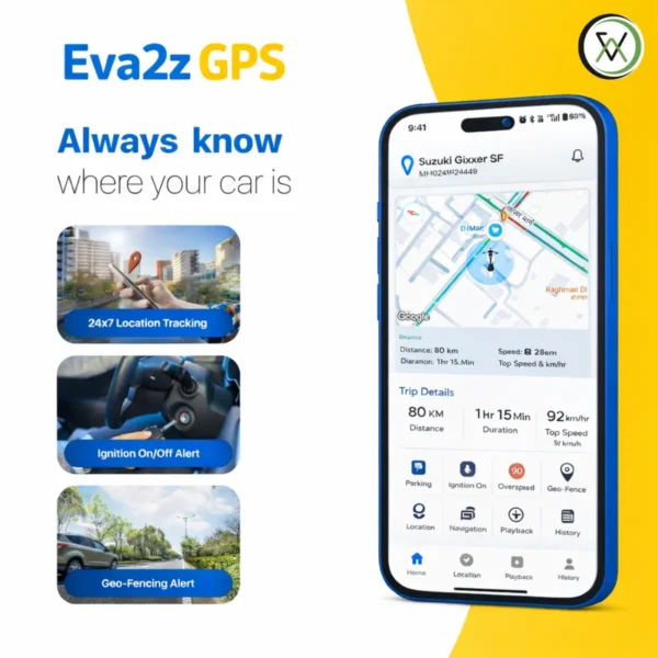 GPS Tracking Device For Vehicle + Free App Subscription